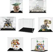 Acrylic Display Case for Lego 75318 Star Wars Mandalorian The Child Baby Yoda, 21056 Taj Mahal, 10266 NASA Apollo 11 Lunar Lander, 76964, 80051 and 41747 Dustproof Protection Clear Showcase