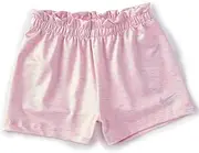 [Nike] Little Girls Space Dye Paperbag Short (Arctic Punch(26H808-A6A)/Blue, 6X)