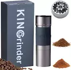 Kingrinder K6 Iron Grey Manual Hand Coffee Grinder 240 Adjustable Grind Setti...