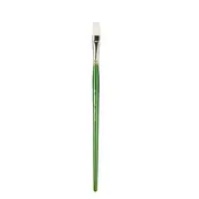 Single-support flat-headed pig bristle hair paint brush water gouache oil painting pen long rod art students color art supplies