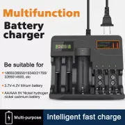 7 Slot Battery Charger For Ni-MH Ni-CD AA AAA Rechargeable Batteries Fast Charge