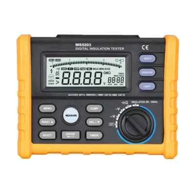 Digital Insulation Resistance Tester Megger 1000V 10GΩ Volt Meter Compare MS5203