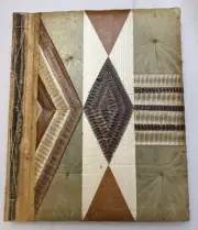 VTG Botanical Banana Leaf Photo Album Scrapbook- All Natural- 14.25x 12 In