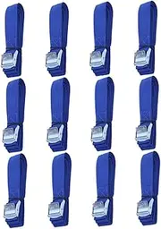 IWOWHERO 12Pcs Lashing Straps Durable Tie Down Straps with Cam Buckle for Securing Cargo for Kayak Canoe and Roof Rack Transport