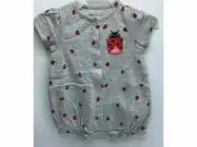 Carter's Romper Grey/Red/Lady Bug 12 months 28.5-30 in/21-25 lb 72-76 cm/9,
