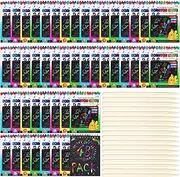 Seajan 48 Pcs Scratch Note Pads for Kids Rainbow Scratch Paper Scratch Off Notebooks Color Scratch Art Crafts Drawing Paper for Kids Girls Boys Birthday Christmas Party Gift Project Kit Supplies