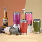 Beer Thermal Insulation Mug Stainless Steel Beer Cooler Cups With Bottle Opener