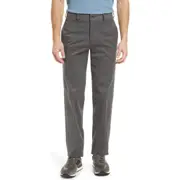 Berle Charleston Khakis Flat Front Brushed Stretch Twill Pants