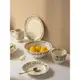 法式米飯碗碗碟套裝家用陶瓷盤子沙拉碗奶油系杯子湯碗高顏值餐具