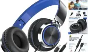 C8 USB-C Headphones Wired - On-Ear Corded Headset with Microphone & Volume