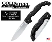 Cold Steel 5.5" Folding Knife XL Voyager DROP POINT AUS10A TRI-AD Lock 29AXB