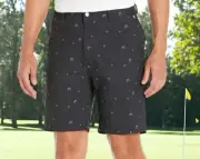 Adidas Ultimate 365 Golf Shorts Black Mens 40 New All Over Print