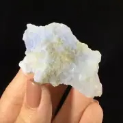 MeldedMind Blue Chalcedony with Druzy Specimen 2.57in Blue Crystal 1902-253