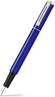 [Sheaffer] Pop Glossy Blue Fountain Pen with Chrome Trim and Medium Nib