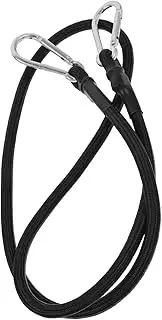 ifundom Elastic Luggage Straps with Carabiner Hooks Heavy Duty Motorcycle Tied Rope for Outdoor Activities Camping Biking and Securing Goods Black