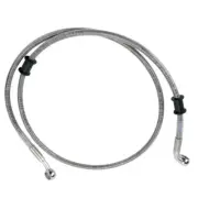 Front +10" Stainless Braided Brake Line 2008-2013 Harley Dyna Super Glide Custom