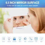 Vibrating Alarm Clock Digital Wake Up Mirror Night Light Daylight Lamps for Kids