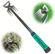 AIMALL Weeding Artifact Farm Tool – Multi-Function Hoe for Garden Weeding and Digging, 10-Tine Uprooting Tool, High-Quality Manganese Steel for Efficient Weed Removal