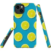 For iPhone 14 Plus Case Tough Protective Cover, Lemon Slices