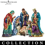 "The Jewelled Nativity" Peter Carl Faberge-Inspired Figurines