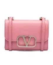 small VLogo Type shoulder bag One size pink