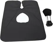 Beavorty 2pcs Hairdressing Cape Set for Adults with Broken Hair Brush Durable Black Cutting Apron for Home and Salon Use Comfortable Haircutting Shawl for All Hair