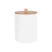 Bamboo Lid Cotton Swab Canister