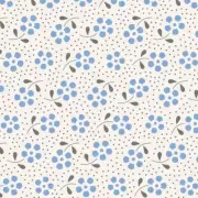 Quilting Patchwork Fabric TILDA Floral Meadow Blue 50x55cm FQ