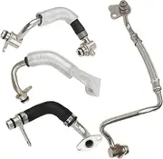 Turbocharger Coolant Line Kit Compatible with BMW 1 2 3 4 5 Series F10 F22 F20 F30 X1 X3 X4 X5 X6 Z4 Replace 11538663516 11538663517 11428626652 11428626653