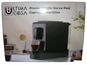 Espresso Machine Ultima Cosa Presto Single Serve Coffee Pod