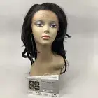 Bee Wig #1B Off Black Layers with Body Curtain Bang Lace Front Synthetic