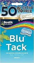 Bostik Blu Tack Blue Re-usable Mastic Putty Handy Size 50% Extra Free 30615681
