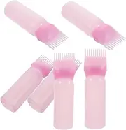 Generic Root Dye Applicator Comb 6pcs Scaled Hair Oil Applicator Bottle for Hair Coloring