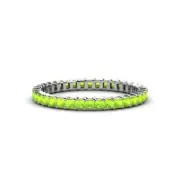 TriJewels Peridot Eternity Band 1 3/4 ctw in 14K Gold JP:33544
