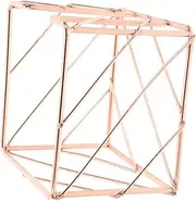 SEWACC Iron Mesh Memo Holder Notepad Dispenser Office Memo Organizer Desktop Note Pad Holder Cute Desk Accessories Modern Office Supply Kit