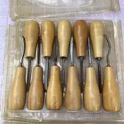 11-Piece Wood Carving Hand Chisel Tool Set Professional Woodworking Gouges