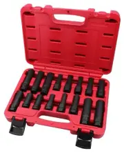 Kauplus 16PCS Master Wheel Locking Lug Key Set Wheel Lock Removal Kit