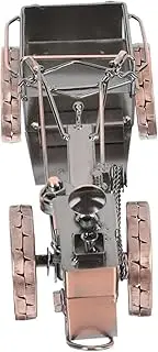 FOYTOKI Retro Iron Tractor Decor Vintage Tractor Shaped Ornament for Home Garden and Balcony Decoration Unique Photo Prop for Creative Displays