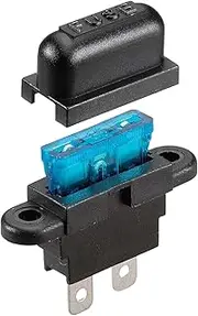 Narva 15 Amp Standard ATS Panel Mount Blade Fuse Holder Blister Pack