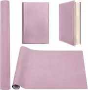 CRASPIRE 51 x 11.8 Inch Pink Book Cloth Paper Backed Suede Fabric Surface Bookbinding Book Cloth for Book Binding Supplies Scrapbooking Protector Book Cloth Album Adult DIY Crafts Cover