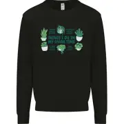 Plants Things I Do in My Spare Time Kids Sweatshirt Jumper