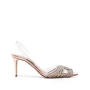 [Aquazzura] Aquazzura Gatsby Plexi Sling 75mm Pumps 36 IT GOLD