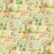 Graphic 45 Children's Hour Collection Flowers Swing 12 x 12 June Cardstock