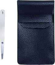 Kai Corporation Chunky Catch Tweezers Tweezers Silver with Storage Pouch (x1)