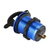 12-24V Cigar Lighter Socket Power Adapter Dual USB Charger & LED Voltmeter F ECA