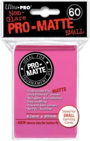 Ultra Pro Bright Pink Pro-Matte Small Deck Protector Sleeves (60)