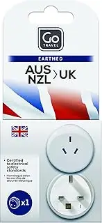 Go Travel AUS - UK Travel Adapter, White