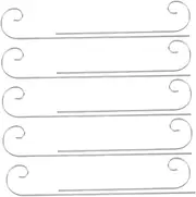 Abaodam 10pcs Garden Flower Hook Hook Herb Garden Marker Vegetable Marker Outdoor Plant Hanger Metal Plant Label Lawn Ornament Stakes Nursery Tag Holder Flower Label Stake Silver Iron