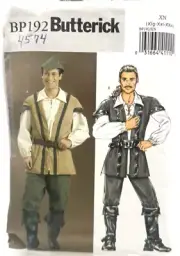 Butterick Pattern #BP192 - Mens's Costumes (Sizes XL-3XL)