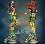Gambit And Rogue Resin Figure NON PAINTED